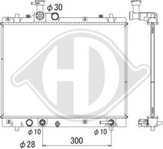 Diederichs DCM3904 - Radiateur, refroidissement du moteur cwaw.fr