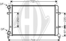 Diederichs DCM3440 - Radiateur, refroidissement du moteur cwaw.fr