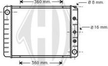 Diederichs DCM3480 - Radiateur, refroidissement du moteur cwaw.fr