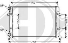 Diederichs DCM3439 - Radiateur, refroidissement du moteur cwaw.fr