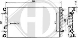 Diederichs DCM3430 - Radiateur, refroidissement du moteur cwaw.fr