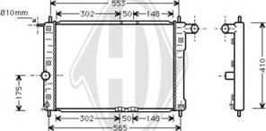 Diederichs DCM3591 - Radiateur, refroidissement du moteur cwaw.fr