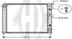 Diederichs DCM3505 - Radiateur, refroidissement du moteur cwaw.fr