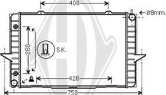 Diederichs DCM3507 - Radiateur, refroidissement du moteur cwaw.fr