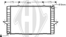 Diederichs DCM3515 - Radiateur, refroidissement du moteur cwaw.fr