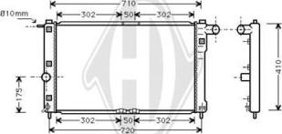 Diederichs DCM3584 - Radiateur, refroidissement du moteur cwaw.fr