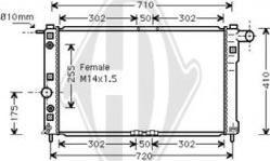 Diederichs DCM3585 - Radiateur, refroidissement du moteur cwaw.fr