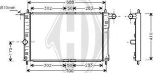 Diederichs DCM3586 - Radiateur, refroidissement du moteur cwaw.fr