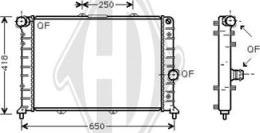 Diederichs DCM3534 - Radiateur, refroidissement du moteur cwaw.fr