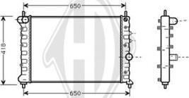 Diederichs DCM3533 - Radiateur, refroidissement du moteur cwaw.fr