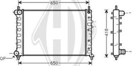 Diederichs DCM3532 - Radiateur, refroidissement du moteur cwaw.fr