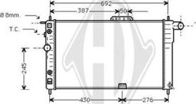 Diederichs DCM3579 - Radiateur, refroidissement du moteur cwaw.fr