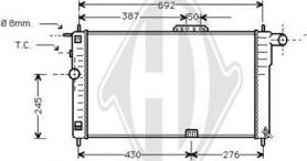 Diederichs DCM3577 - Radiateur, refroidissement du moteur cwaw.fr