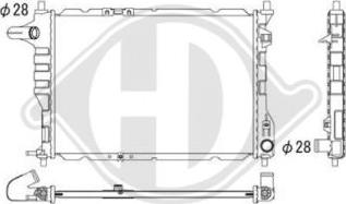 Diederichs DCM3607 - Radiateur, refroidissement du moteur cwaw.fr