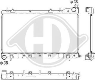 Diederichs DCM3048 - Radiateur, refroidissement du moteur cwaw.fr