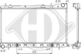 Diederichs DCM3036 - Radiateur, refroidissement du moteur cwaw.fr