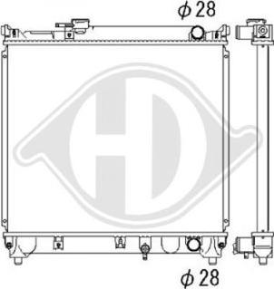 Diederichs DCM3071 - Radiateur, refroidissement du moteur cwaw.fr