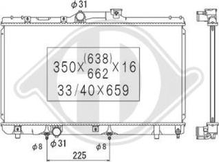 Diederichs DCM3157 - Radiateur, refroidissement du moteur cwaw.fr