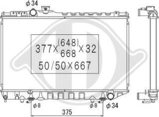 Diederichs DCM3161 - Radiateur, refroidissement du moteur cwaw.fr