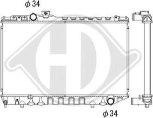 Diederichs DCM3135 - Radiateur, refroidissement du moteur cwaw.fr