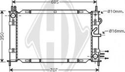 Diederichs DCM3842 - Radiateur, refroidissement du moteur cwaw.fr