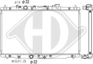 Diederichs DCM3884 - Radiateur, refroidissement du moteur cwaw.fr