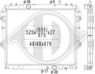 Diederichs DCM3296 - Radiateur, refroidissement du moteur cwaw.fr