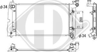 Diederichs DCM3221 - Radiateur, refroidissement du moteur cwaw.fr