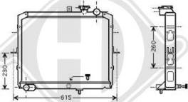 Diederichs DCM3759 - Radiateur, refroidissement du moteur cwaw.fr