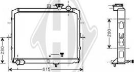 Diederichs DCM3756 - Radiateur, refroidissement du moteur cwaw.fr