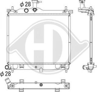 Diederichs DCM3724 - Radiateur, refroidissement du moteur cwaw.fr