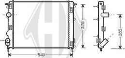 Diederichs DCM2908 - Radiateur, refroidissement du moteur cwaw.fr