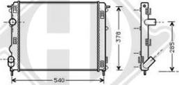 Diederichs DCM2907 - Radiateur, refroidissement du moteur cwaw.fr