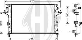 Diederichs DCM2914 - Radiateur, refroidissement du moteur cwaw.fr