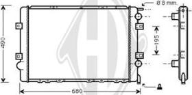 Diederichs DCM2917 - Radiateur, refroidissement du moteur cwaw.fr