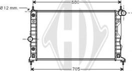 Diederichs DCM2987 - Radiateur, refroidissement du moteur cwaw.fr