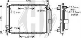 Diederichs DCM2937 - Radiateur, refroidissement du moteur cwaw.fr