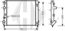 Diederichs DCM2920 - Radiateur, refroidissement du moteur cwaw.fr