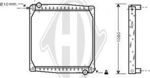 Diederichs DCM2972 - Radiateur, refroidissement du moteur cwaw.fr