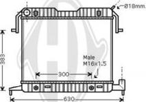 Diederichs DCM2571 - Radiateur, refroidissement du moteur cwaw.fr