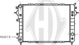 Diederichs DCM2573 - Radiateur, refroidissement du moteur cwaw.fr