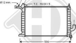 Diederichs DCM2645 - Radiateur, refroidissement du moteur cwaw.fr