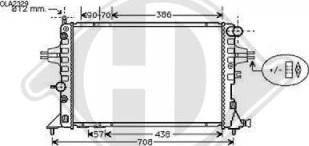 Diederichs DCM2647 - Radiateur, refroidissement du moteur cwaw.fr