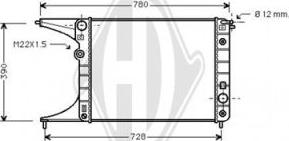 Diederichs DCM2605 - Radiateur, refroidissement du moteur cwaw.fr