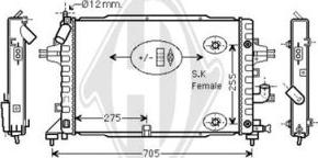 Diederichs DCM2685 - Radiateur, refroidissement du moteur cwaw.fr