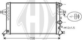 Diederichs DCM2680 - Radiateur, refroidissement du moteur cwaw.fr