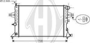 Diederichs DCM2639 - Radiateur, refroidissement du moteur cwaw.fr