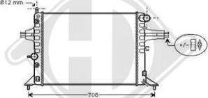 Diederichs DCM2633 - Radiateur, refroidissement du moteur cwaw.fr