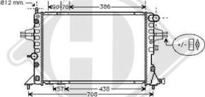 Diederichs DCM2624 - Radiateur, refroidissement du moteur cwaw.fr