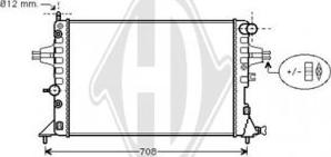 Diederichs DCM2625 - Radiateur, refroidissement du moteur cwaw.fr